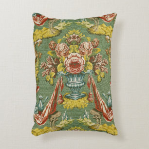 Almofada Decorativa Matéria têxtil com um motivo floral de repetiç