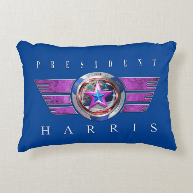 Almofada Decorativa Medalhão de Harris/Walz Wing (Frente)
