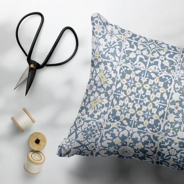 Almofada Decorativa Mediterranean Tiles, Moroccan, Majolica, Azulejo (Criador carregado)