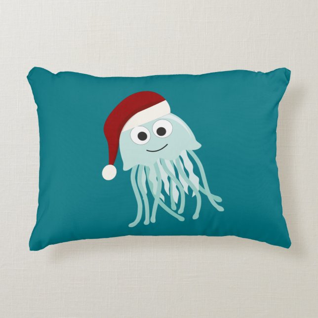 Almofada Decorativa medusa de Natal (Frente)