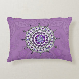Almofada Decorativa Mehndi Fantasy Travesseiro Silver