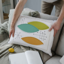 Meio século de Ornamentos Travesseiro Decorativo M