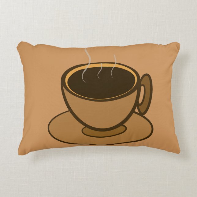 Almofada Decorativa Meio século Moderno Café Marrom (Frente)