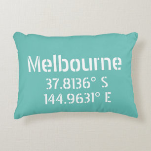 Almofada Decorativa Melbourne Latitude Longitude