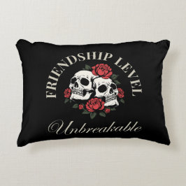 Almofada Decorativa Melhor Amiga, Nível de Amizade: Inquebrantável, am