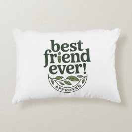 Almofada Decorativa Melhor Amigo De Sempre! Aprovado - Design de texto