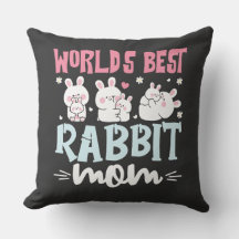 Almofada Decorativa Melhor Mãe de Coelho do Mundo