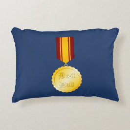 Almofada Decorativa Melhor Medalha de Broche do Papai Dia dos Pais