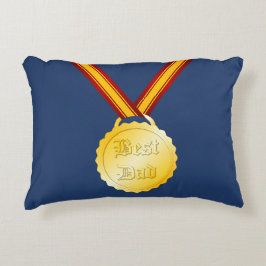 Almofada Decorativa Melhor Medalha do Pai Dia dos Pais