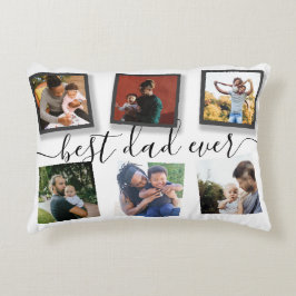 Almofada Decorativa Melhor Pai do Mundo 6 Fotos Colagem Instagram