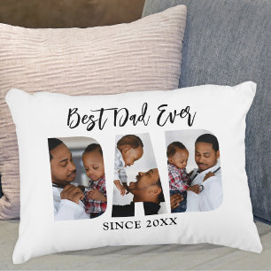 Almofada Decorativa Melhor Travesseiro de Ênfase de Foto do Pai
