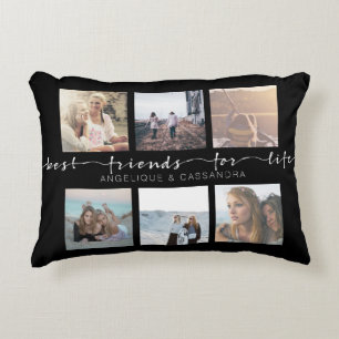 Almofada Decorativa Melhores amigos para a tipografia da foto de