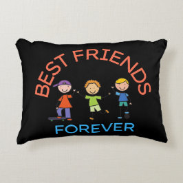 ALMOFADA DECORATIVA MELHORES AMIGOS PARA SEMPRE, AMIZADE, DIA DOS AMIG