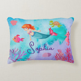 Almofada Decorativa Meninas Sereia Cushion Personalizado