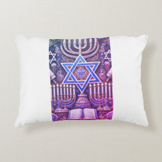 Almofada Decorativa Menorá Judaica Hebraica Judaísmo