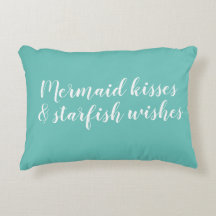 Mermaid Kisses Starfish Deseja Travesseiro de Dest