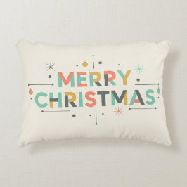 Almofada Decorativa Mid-Century Merry Christmas – Retro Style