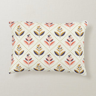 Almofada Decorativa  Mid-Century Modern Floral Pattern