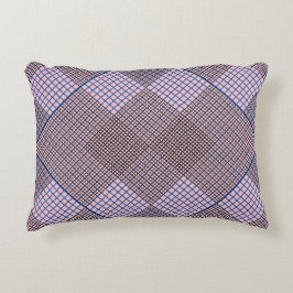 Almofada Decorativa Minúsculo com verificação de 2 tons 04A rosa BG