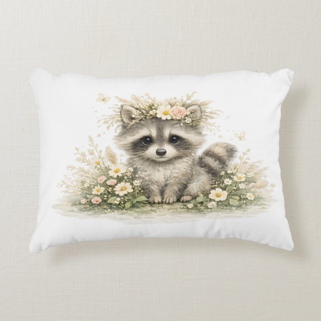 Almofada Decorativa Mirim Amigo Guaxinim (Frente)