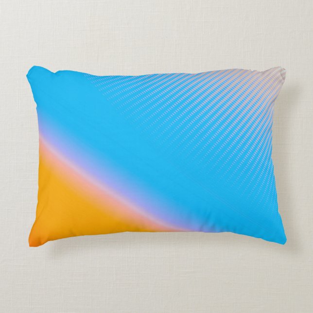 Almofada Decorativa Mistério de gradiente: Arte Abstrato desfocada. (Frente)