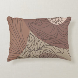 Almofada Decorativa Mocha Hibiscus Botanical Harmonia para set