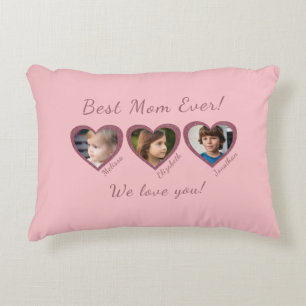 Almofada Decorativa Modelo de Fotografia Personalizada da Melhor Mãe d