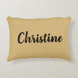 Almofada Decorativa Modelo de Nome de Cor Sólido