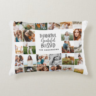 Almofada Decorativa Moderno graças abençoado e multiguião fotográfico