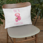 Almofada Decorativa Moderno Você É Flagrante Beleza Rosa Flamingo<br><div class="desc">Moderno Você É Flagrante Beleza Rosa Flamingo</div>