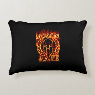 Almofada Decorativa Molon Labe Spartan Warrior em Chamas