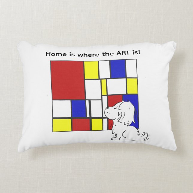 Almofada Decorativa Mondrian Inspired Chamomile (Frente)