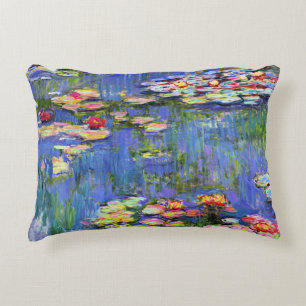Almofada Decorativa Monet - Lírios De Água, 1916, Travesseiro De Desta
