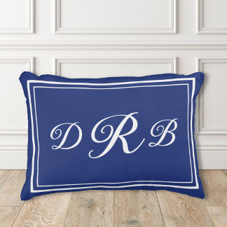 Almofada Decorativa Monograma Inicial de Caligrafia Clássica Personali