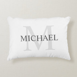 Almofada Decorativa Monograma personalizado clássico e nome