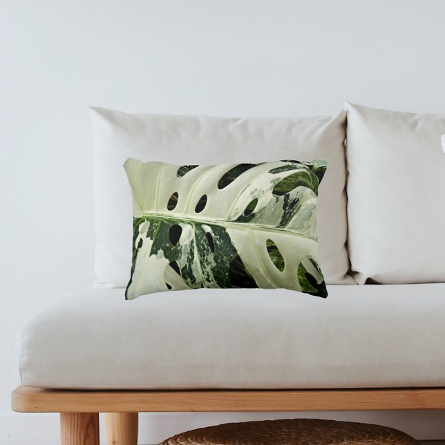 Almofada Decorativa Monstera Plant Botânica Variegada (In Situ Sofa)