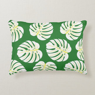 Almofada Decorativa Monstera Sai, Vintage Verde Escuro.