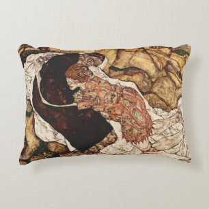 Almofada Decorativa Morte e a Donzela por Egon Schiele