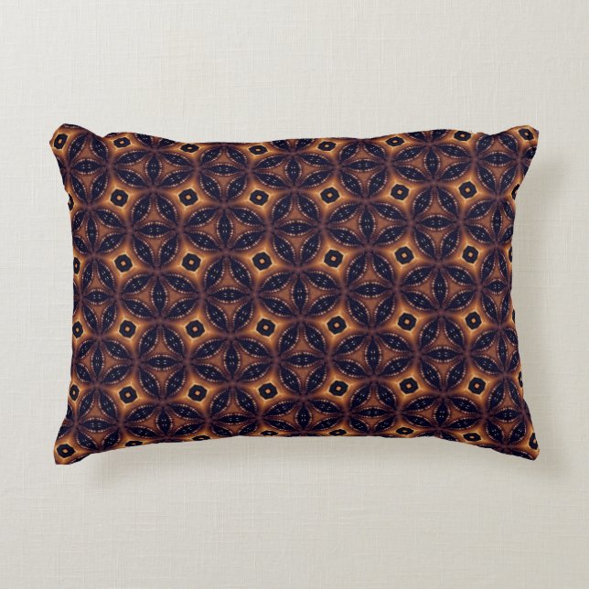 Almofada Decorativa Mosaico Eclipse Âmbar (Frente)