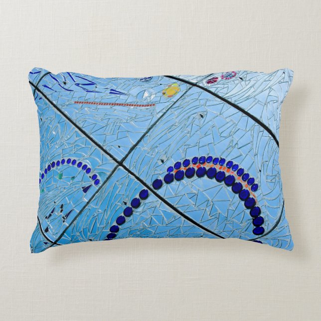 Almofada Decorativa Mosaico Espelho Geométrico abstrato (Frente)