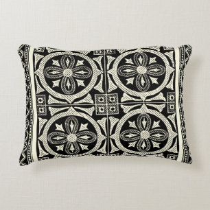 Almofada Decorativa Motif de Mandala Preto e Branco por Vision Studio
