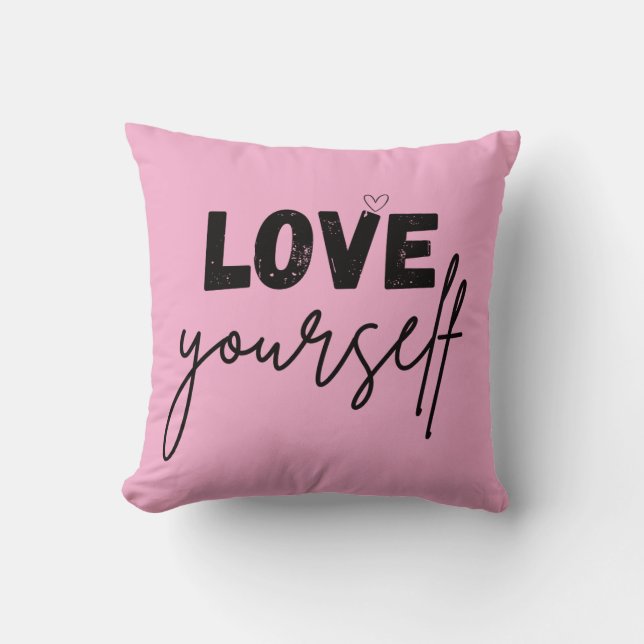 almofada decorativa | motivacional | ame a si mesm (Frente)