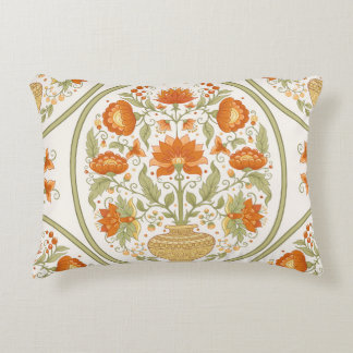 Almofada Decorativa Mughal Motif Fantasy Flowers Padrão