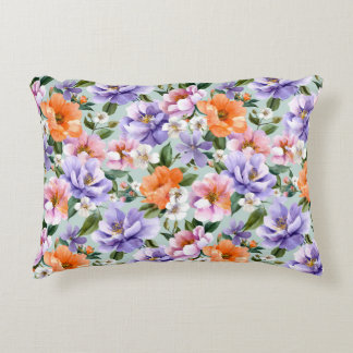 Almofada Decorativa Muted Colorful Flowers Boho flower