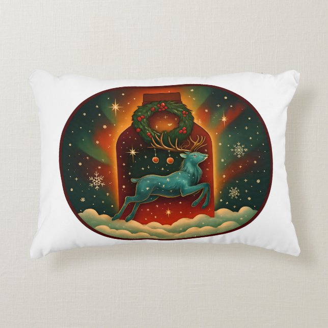 Almofada Decorativa Mystic Winter Stag (Frente)