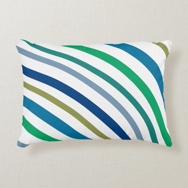 Almofada Decorativa Na moda Azul e Verde (Frente)