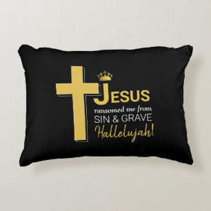 Almofada Decorativa Na moda JESUS ME RANSOMOU Cristão