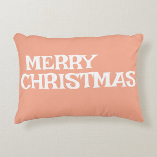 ALMOFADA DECORATIVA NA MODA MODERN ELEGANTE MERRISTMAS COR DE PEACH