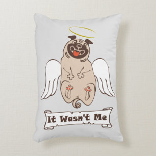 Almofada Decorativa Não fui eu, anjo, vomitar uma citação engraçada ac