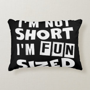Almofada Decorativa Não sou pequeno, sou divertida, T-Shirt Engraçado.